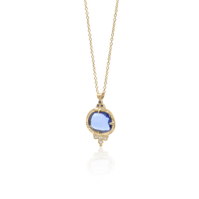 Sapphire Slice Pendant