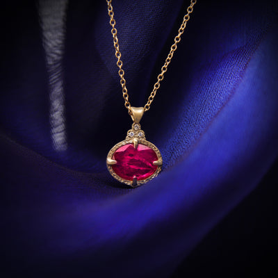 Ruby and Gold Pendant