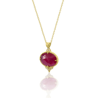 Ruby Slice Pendant