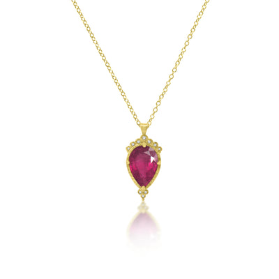Pear Prong Pendant