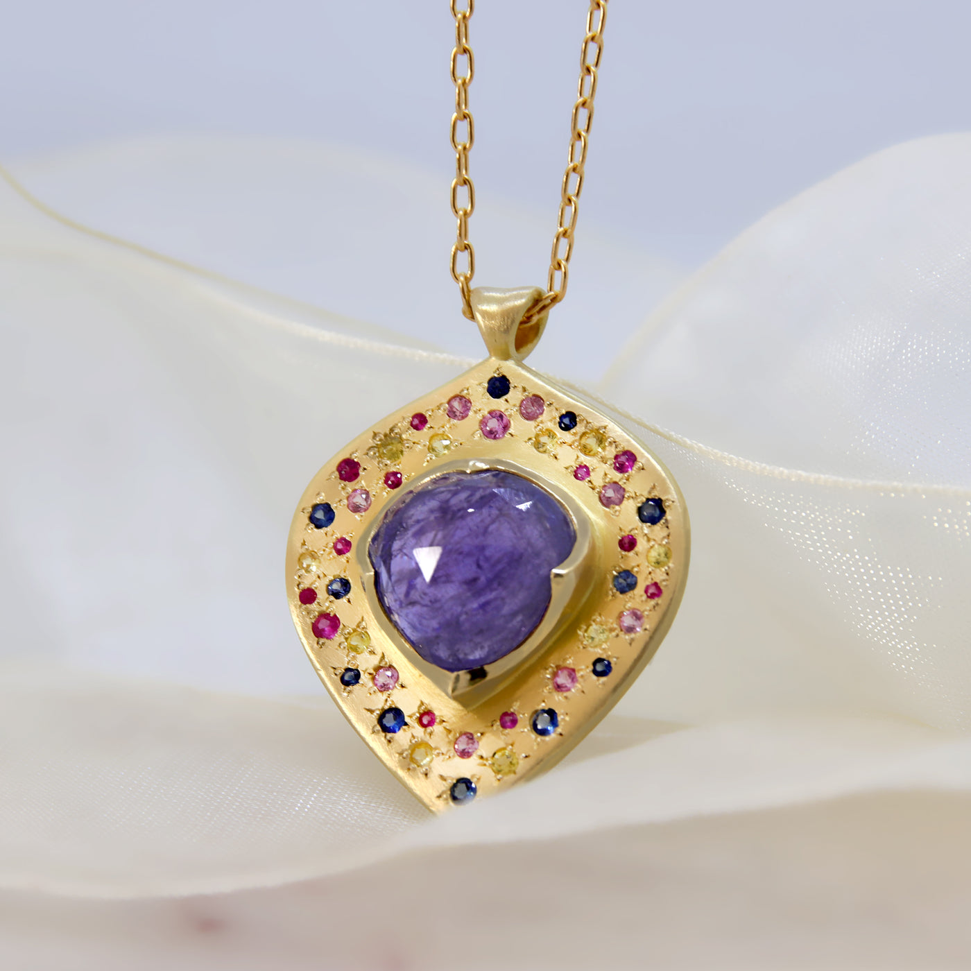 Tanzanite Drop Pendant