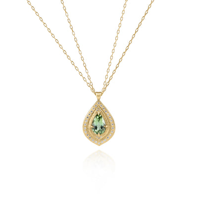 Mint Green Tourmaline Pendant