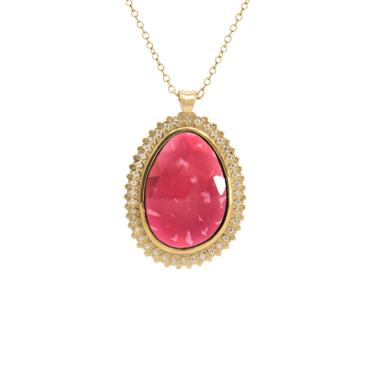 Red tourmaline pendant discount