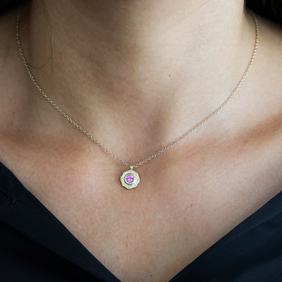 Drops of Happiness Pendant in Pink Sapphire