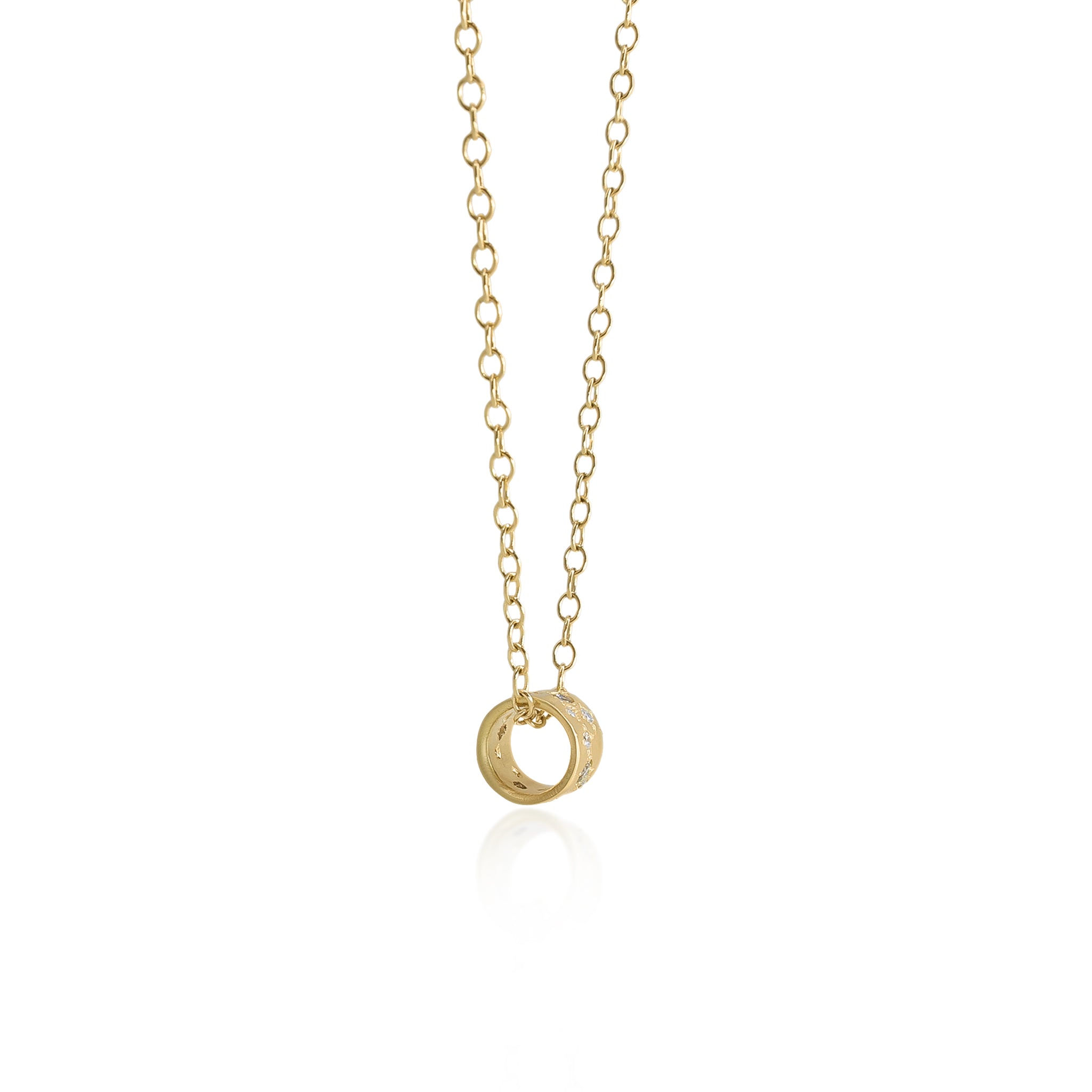 Champagne Diamond Carousel Charm Pendant