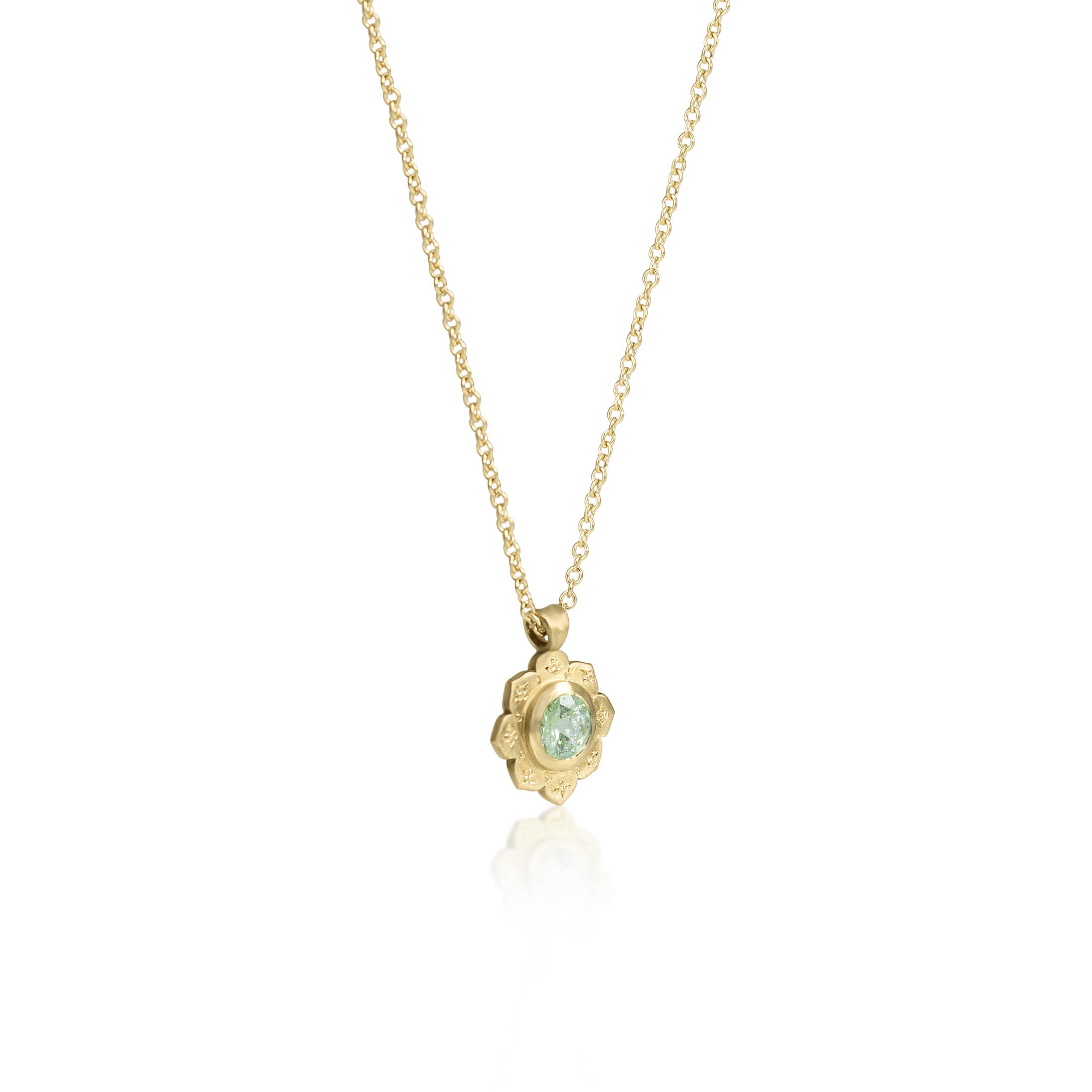 Teal Tourmaline Drops of Happiness Pendant