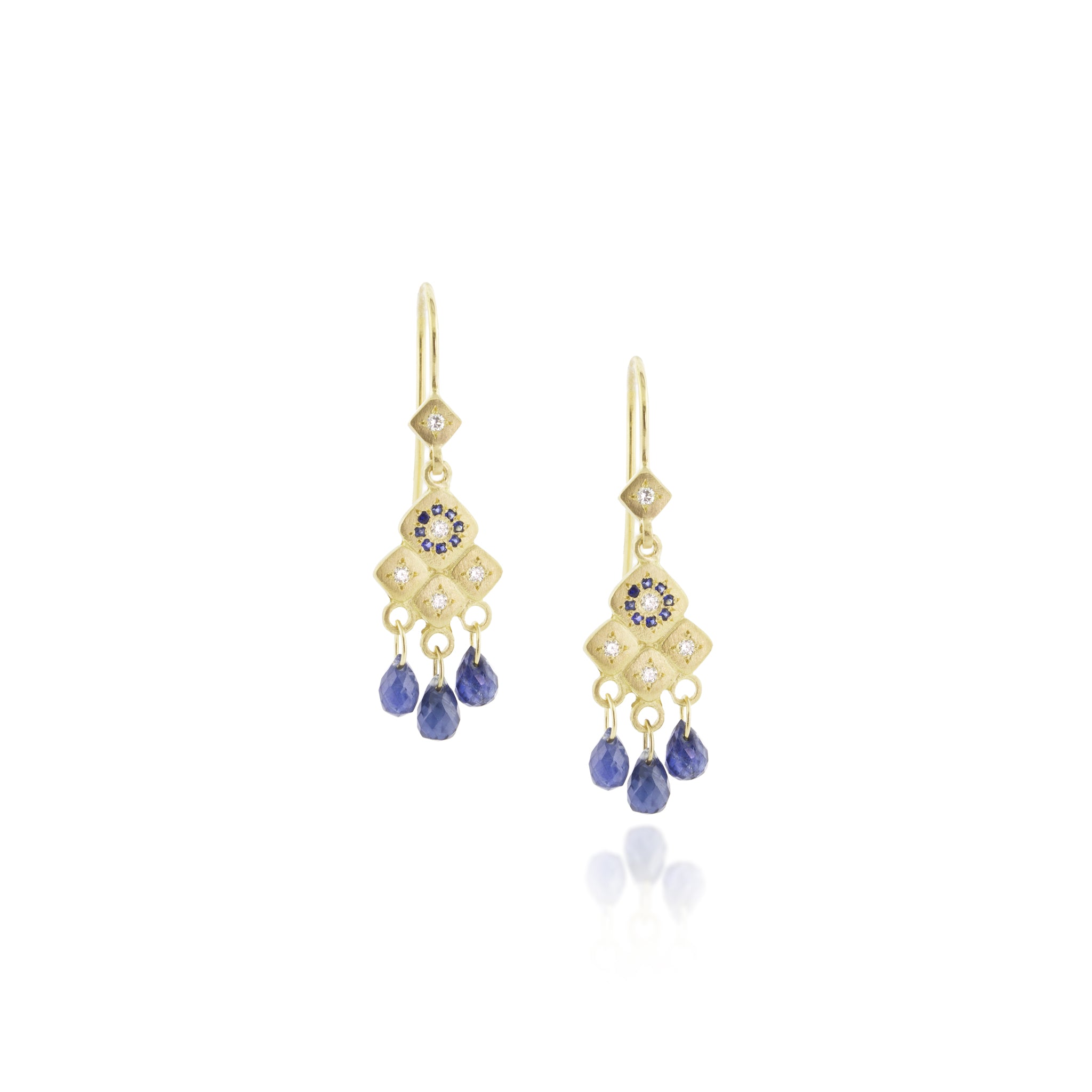 Mosaic Sapphire Earrings