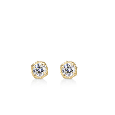 Diamond Lotus Studs