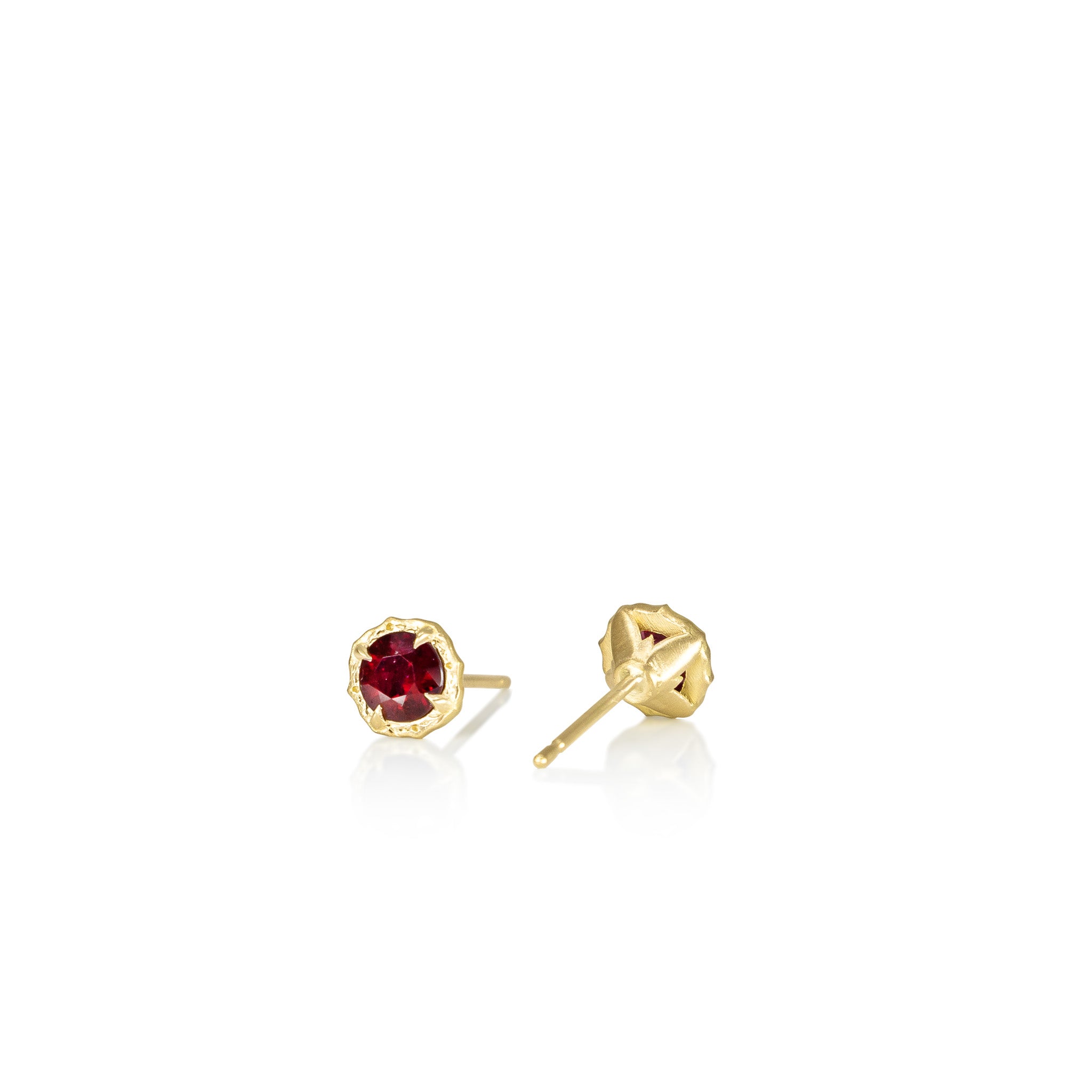 Ruby Lotus Studs
