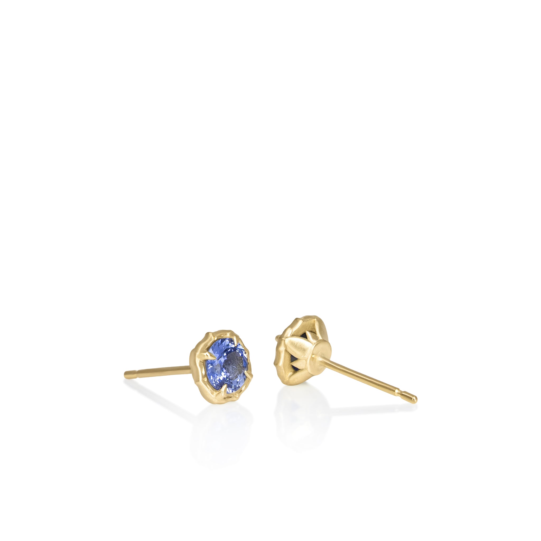Sapphire Lotus Studs