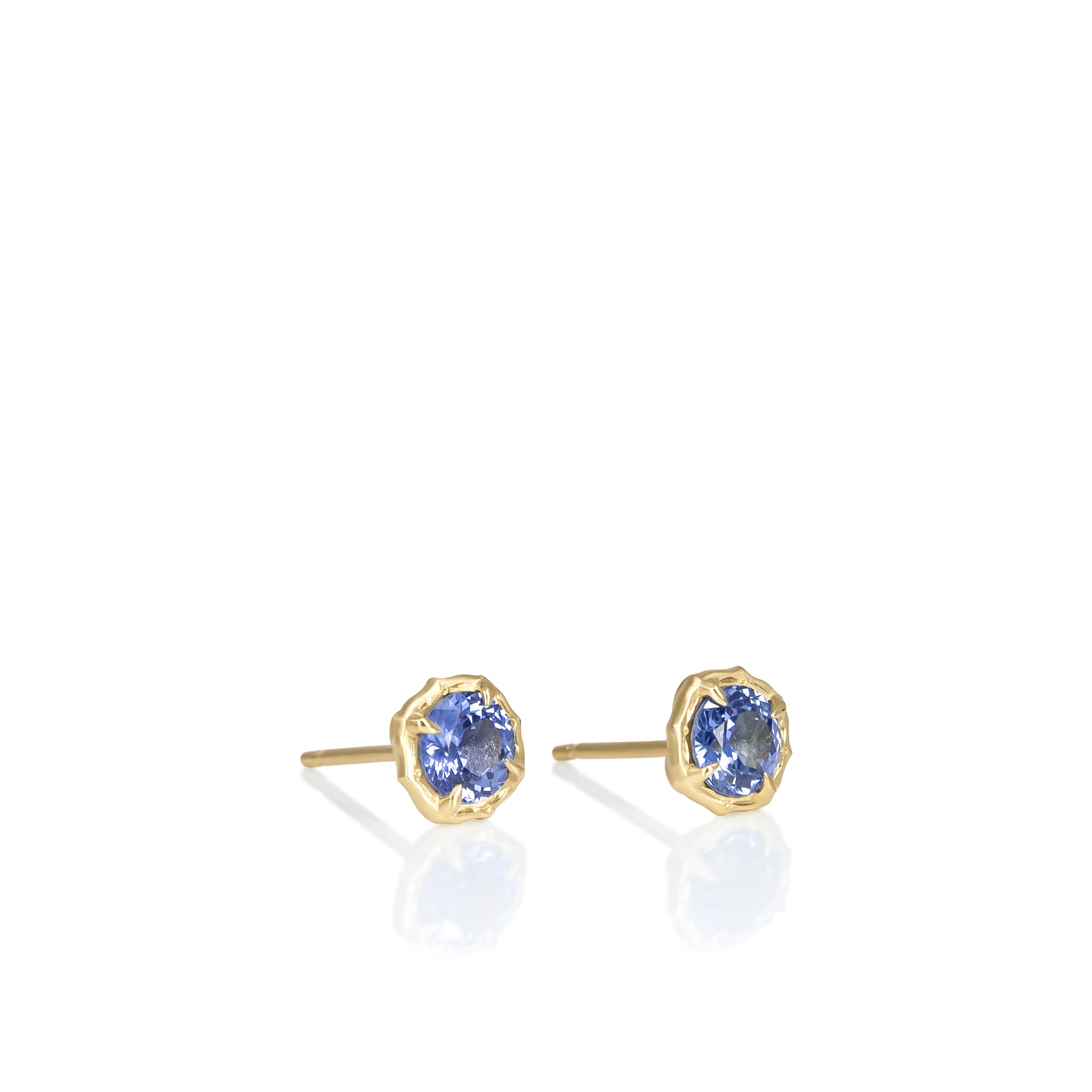 Sapphire Lotus Studs