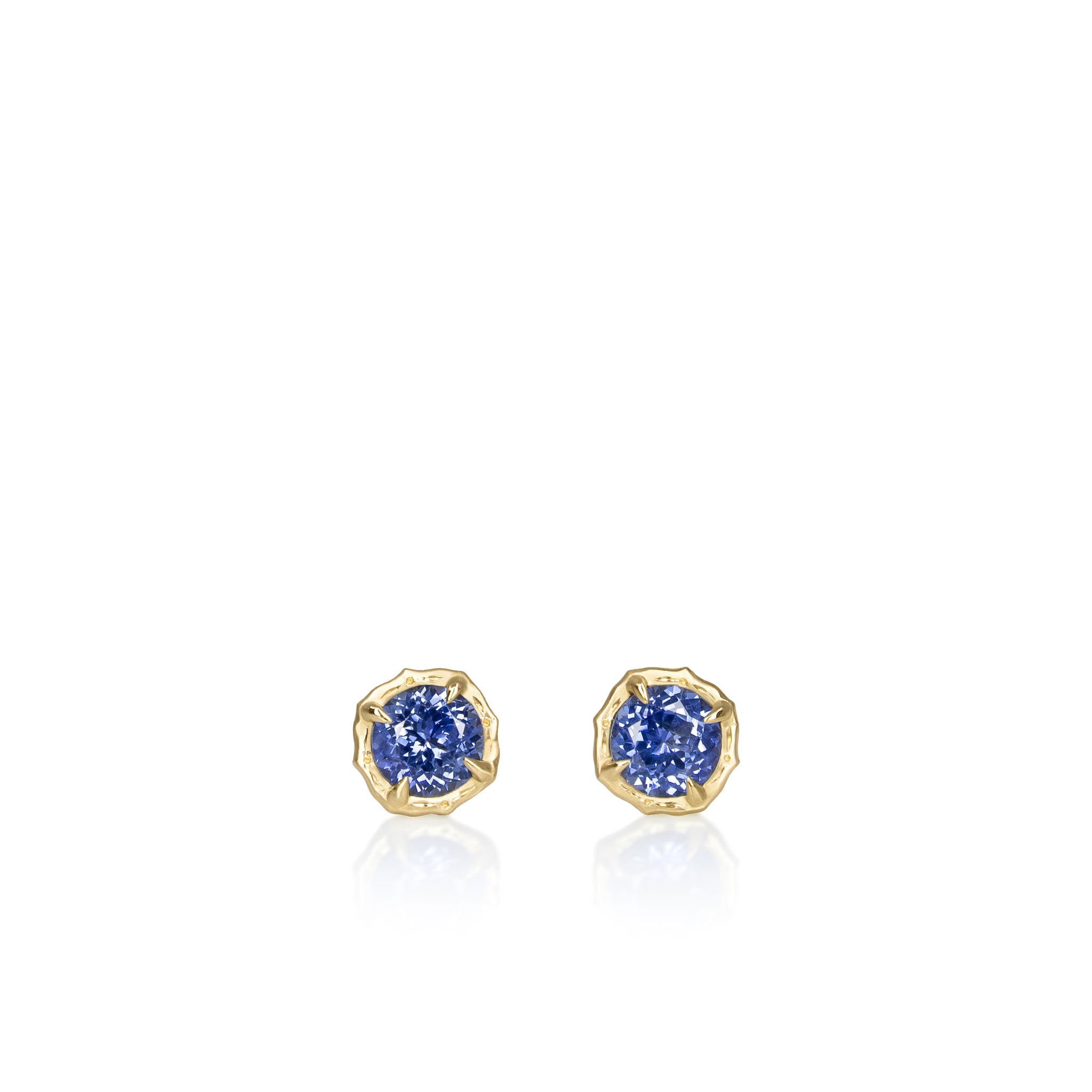 Sapphire Lotus Studs