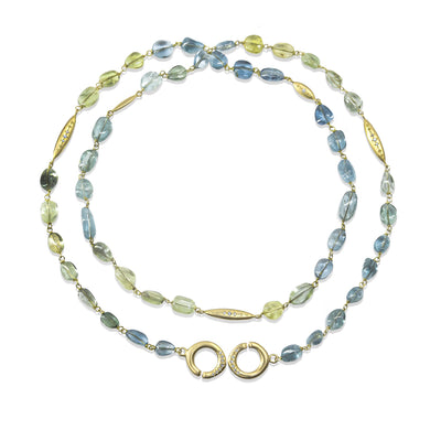 Aquamarine Beaded Necklace