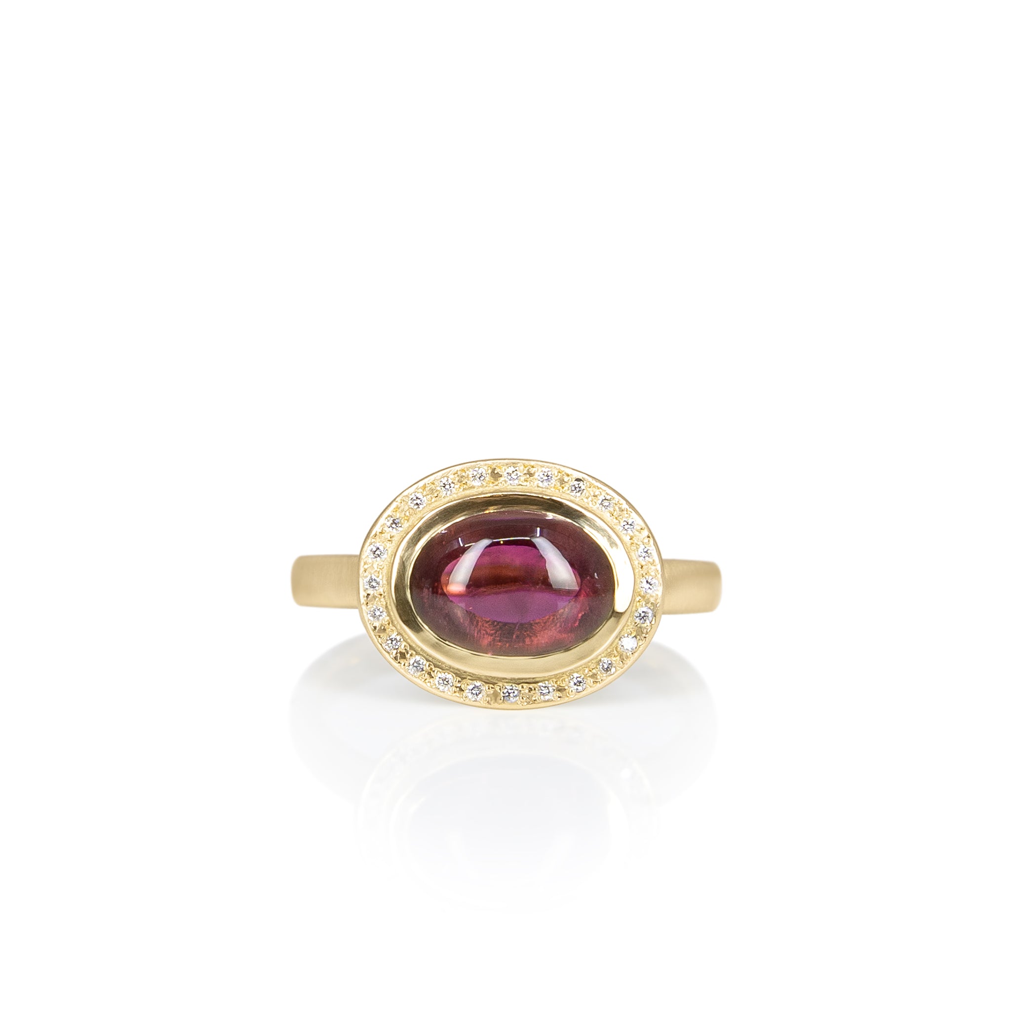 Halo Tourmaline Ring