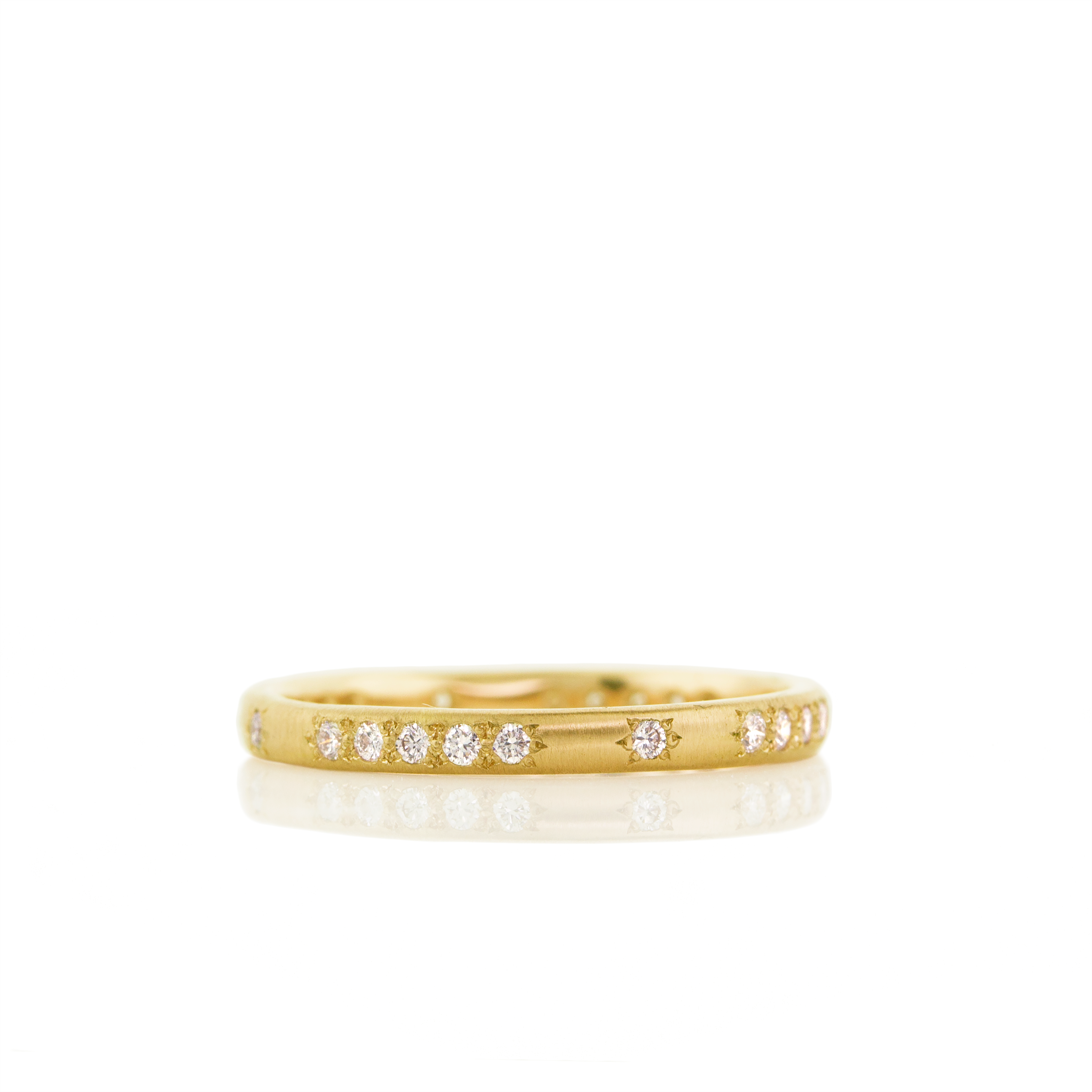 Rounded Thin Band in Gold