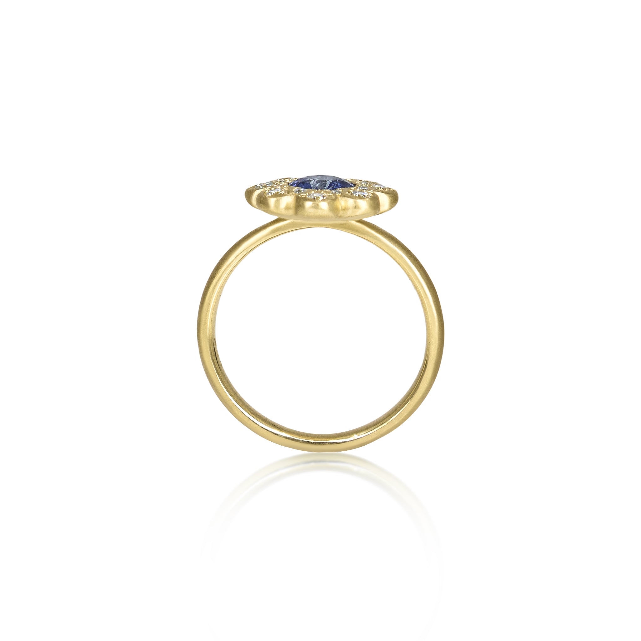 Sapphire Moonflower Ring - .90ct