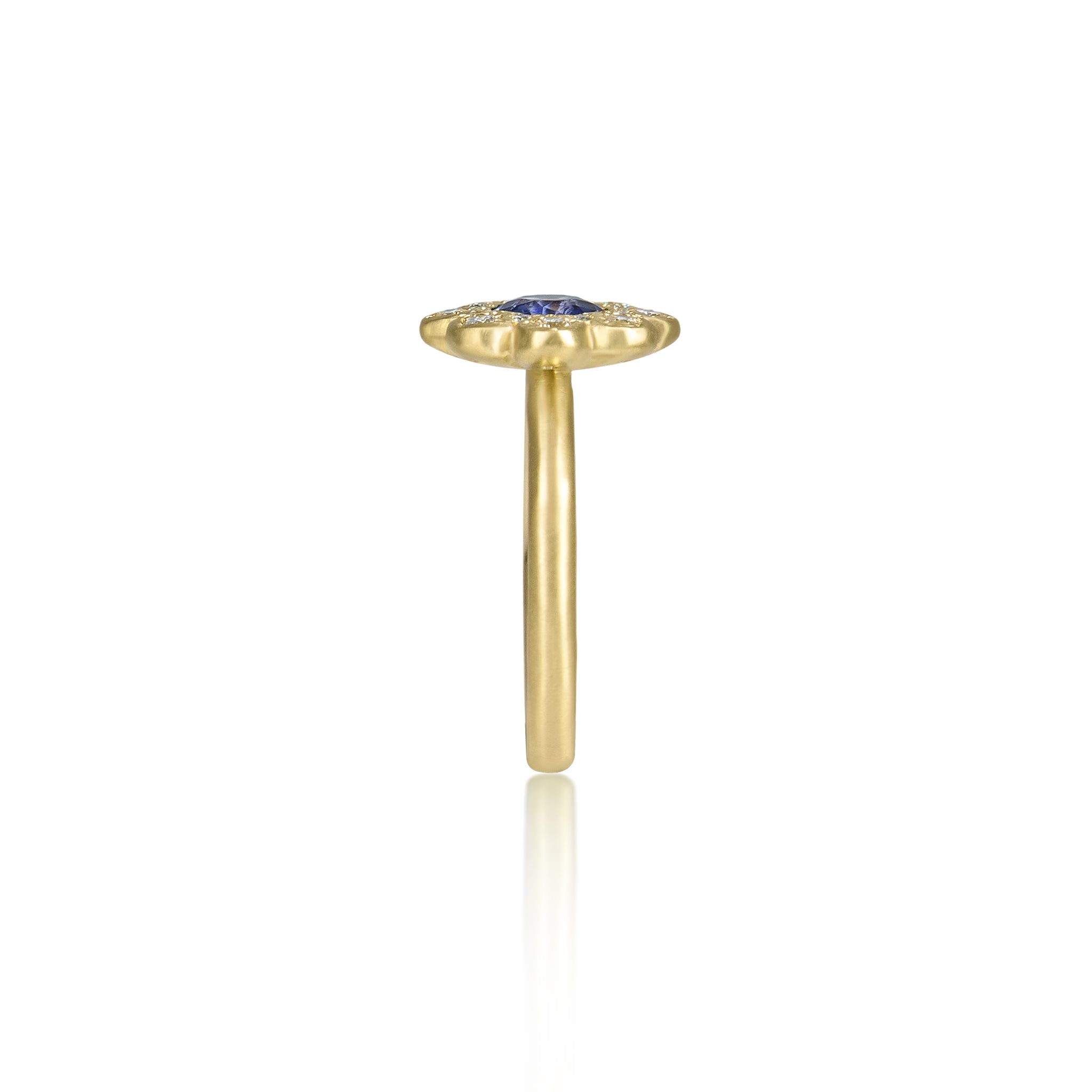 Sapphire Moonflower Ring - .90ct