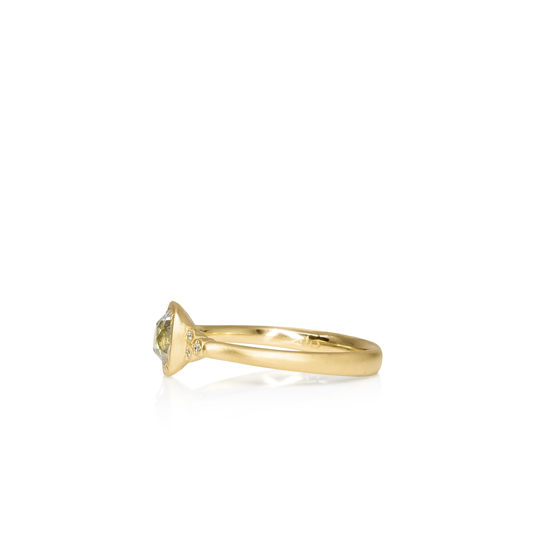 Old Mine Cut Luna Ring - .69ct