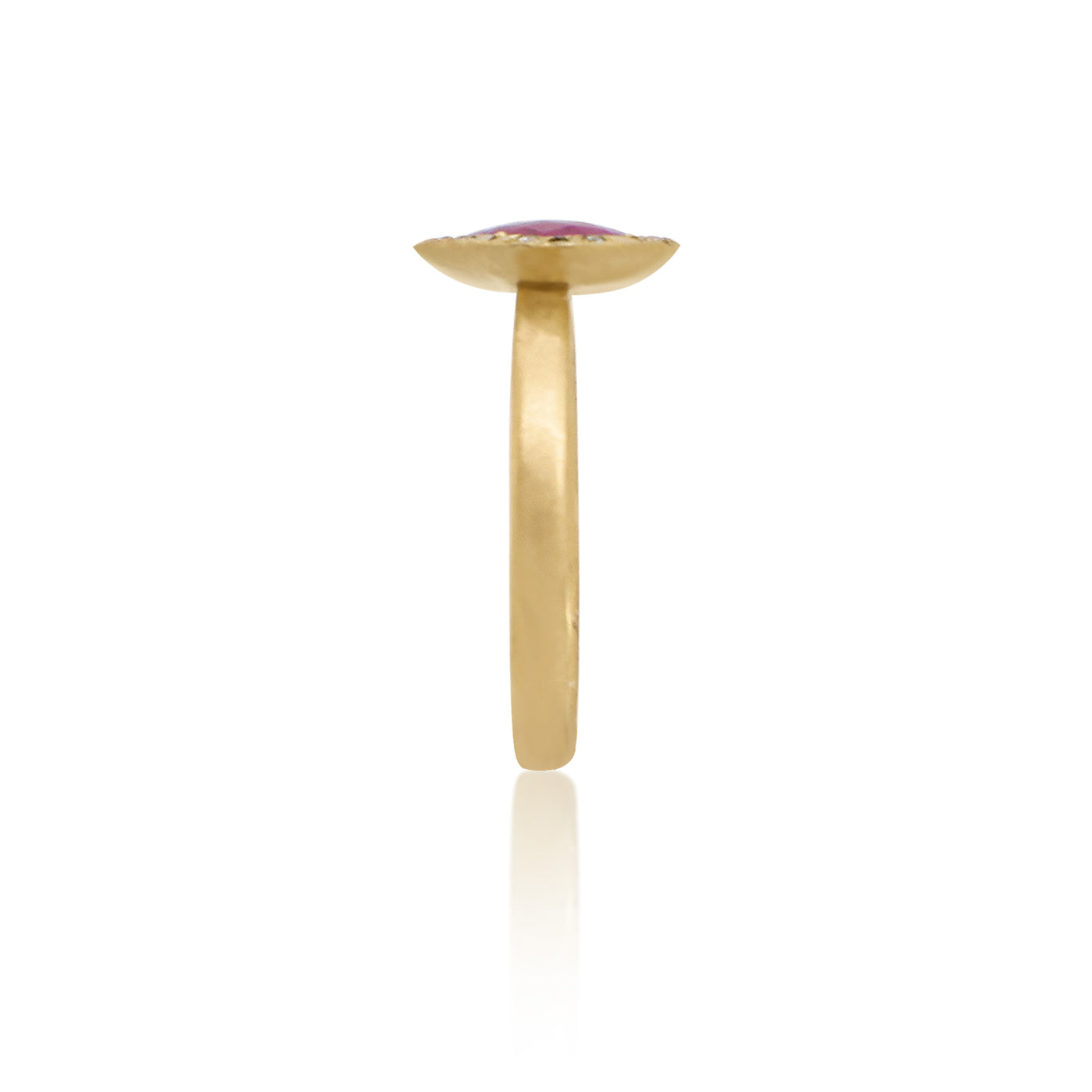 Organic Halo Ruby Ring
