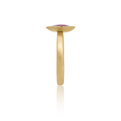 Organic Halo Ruby Ring