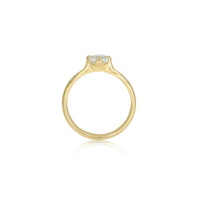 Oval Rosebud Ring