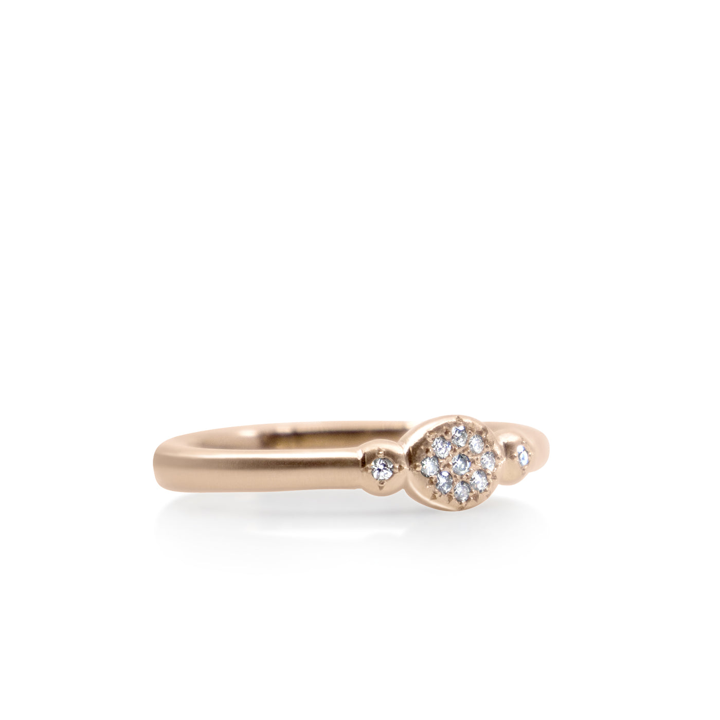 Oval Floret Charm Ring