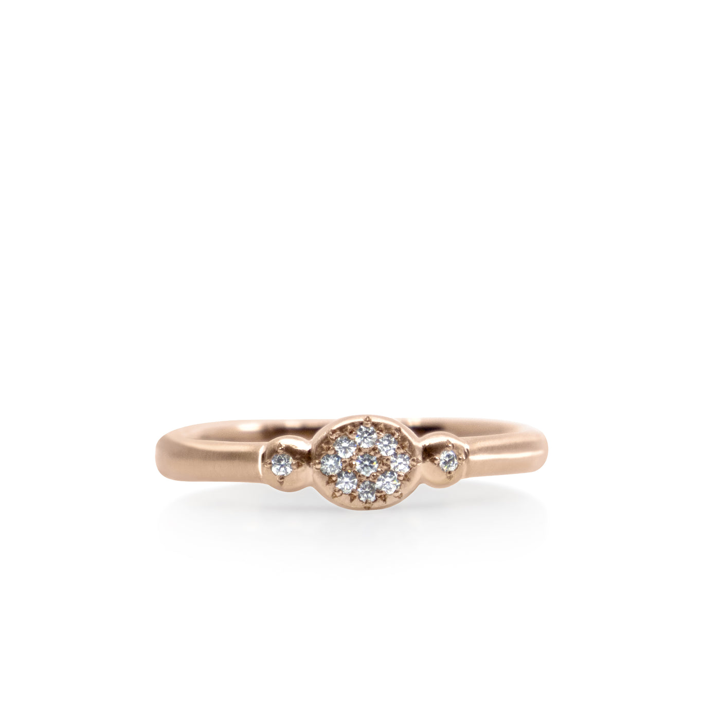 Oval Floret Charm Ring