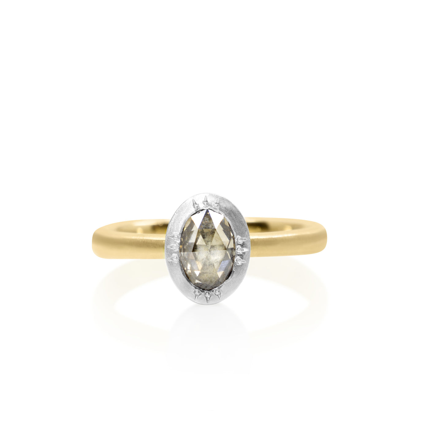 Two Tone Vertical Set Ring