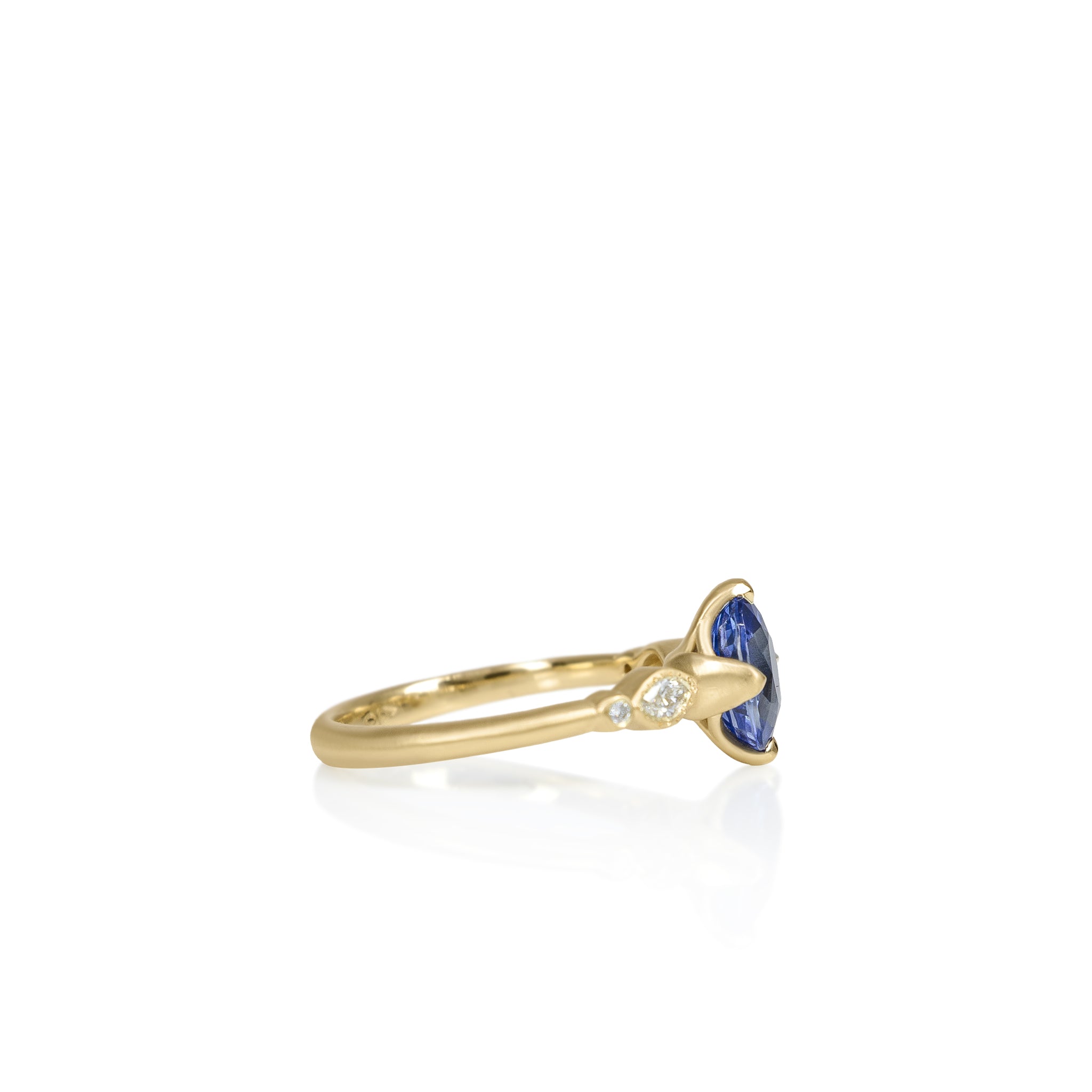 Oval Sapphire Summer Rose Ring - 1.76ct