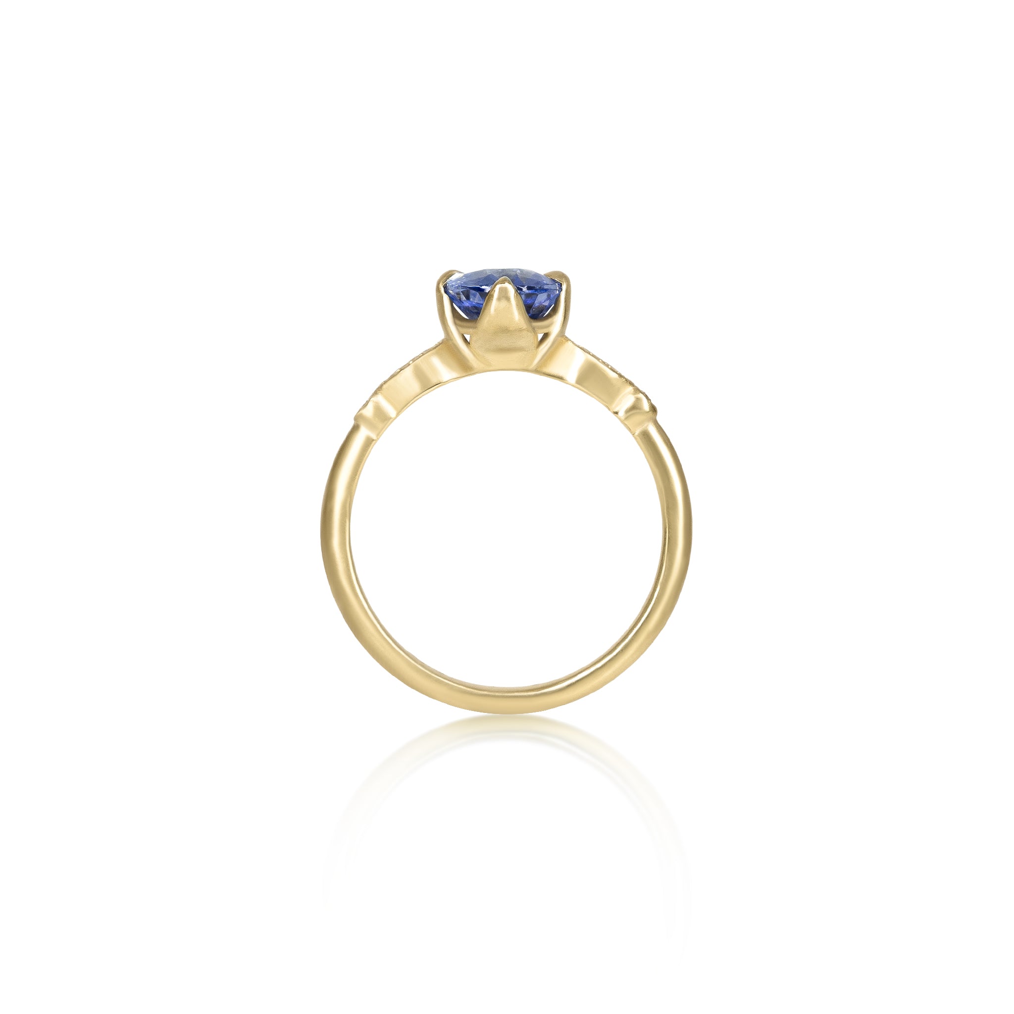 Oval Sapphire Summer Rose Ring - 1.76ct