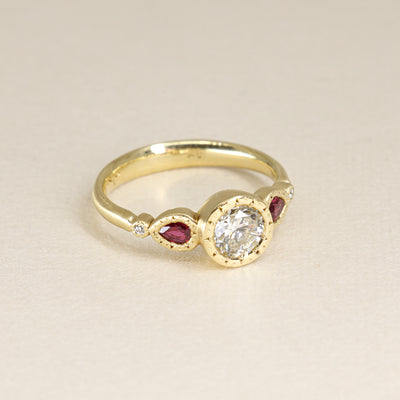 Unity Ring with Rubies