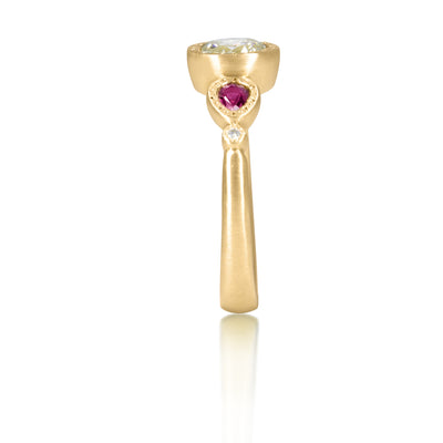 Unity Ring with Rubies