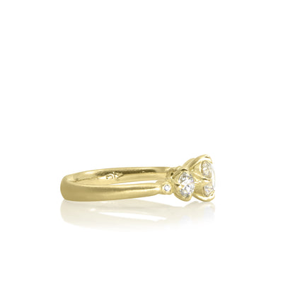 Rambling Rose Three Stone Ring