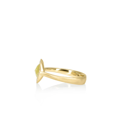 Yellow Diamond Rose Cut Ring