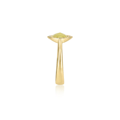 Yellow Diamond Rose Cut Ring