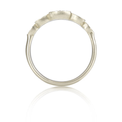 Five Stone Engraved Bezel Ring