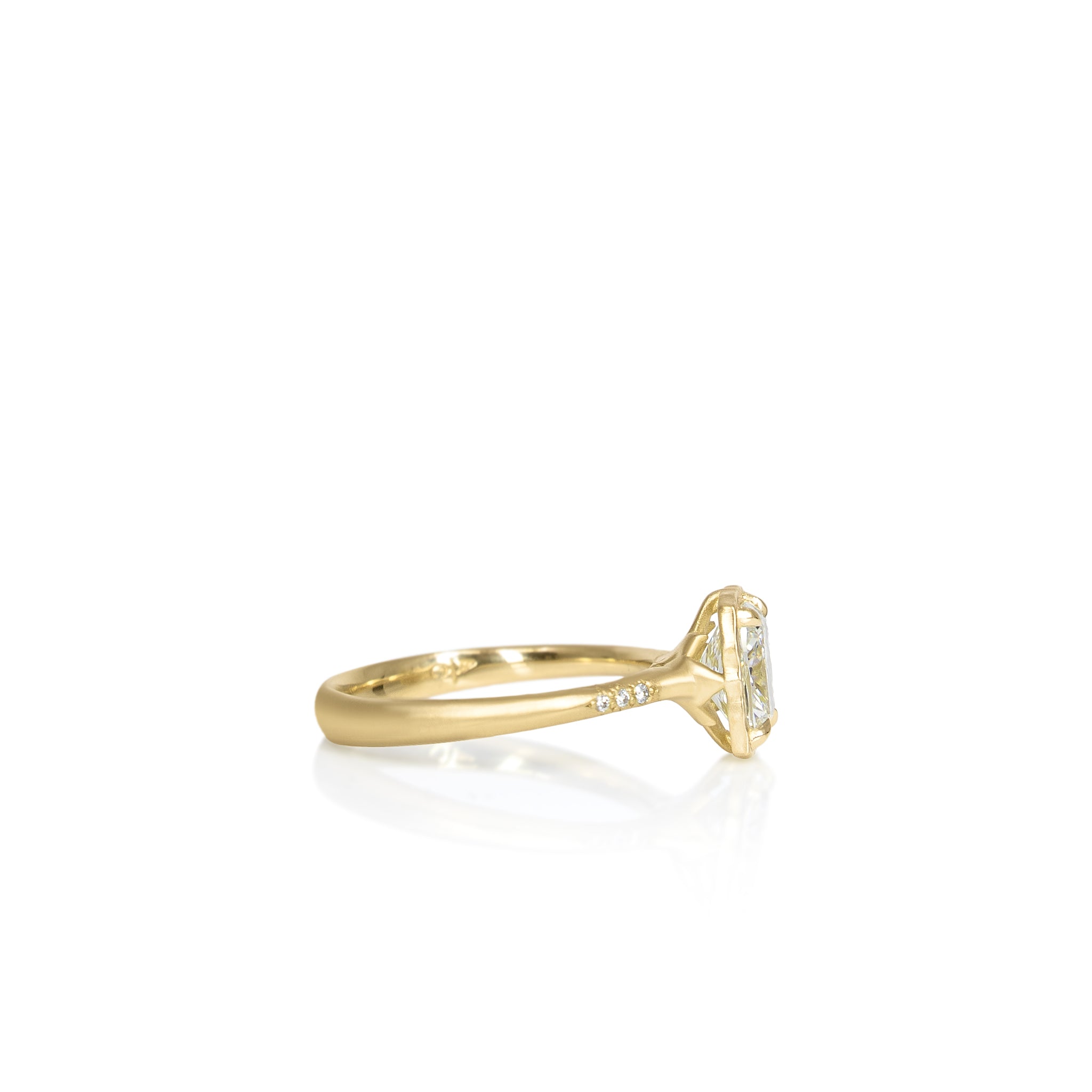 Cushion Lotus Ring - 1.51ct