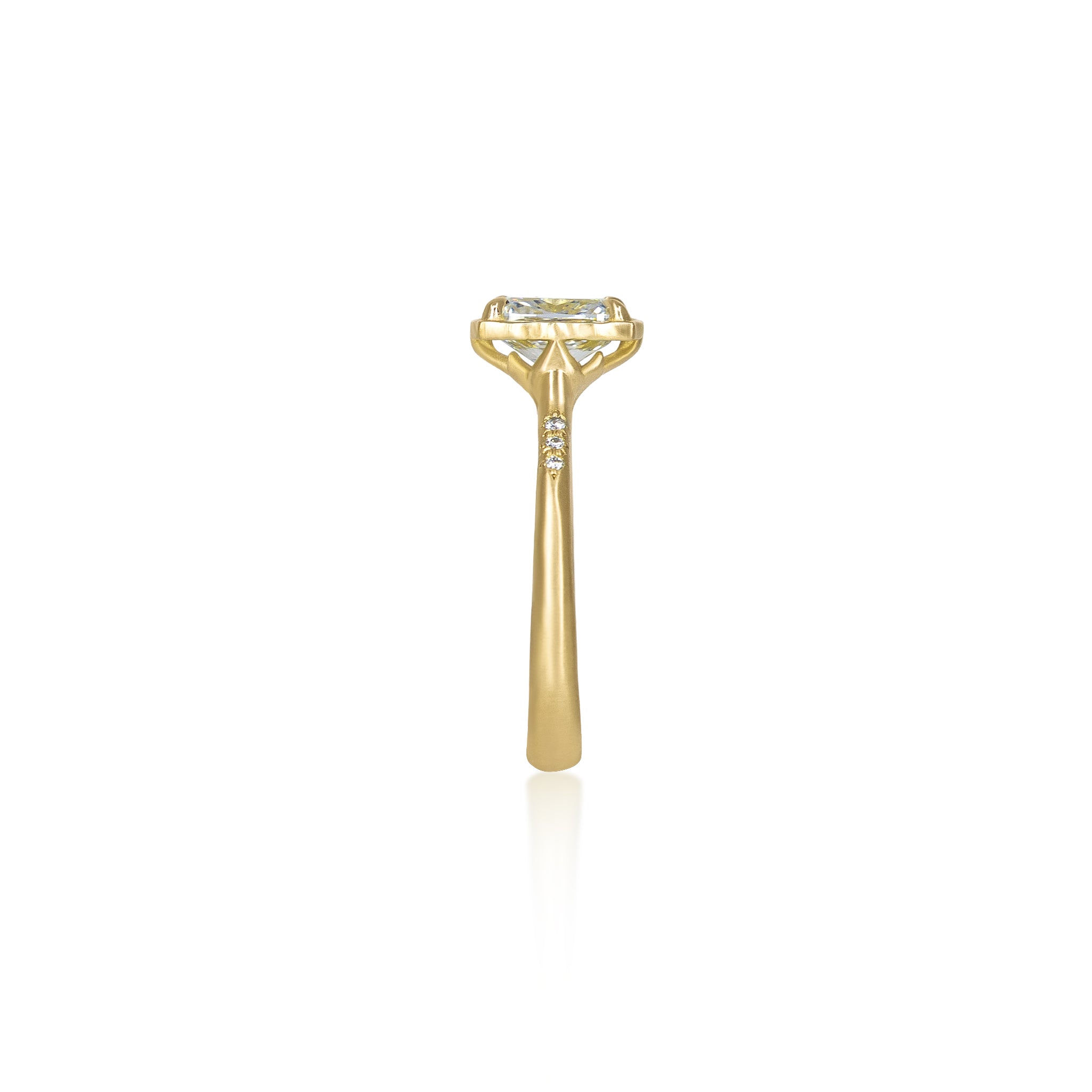 Cushion Lotus Ring - 1.51ct