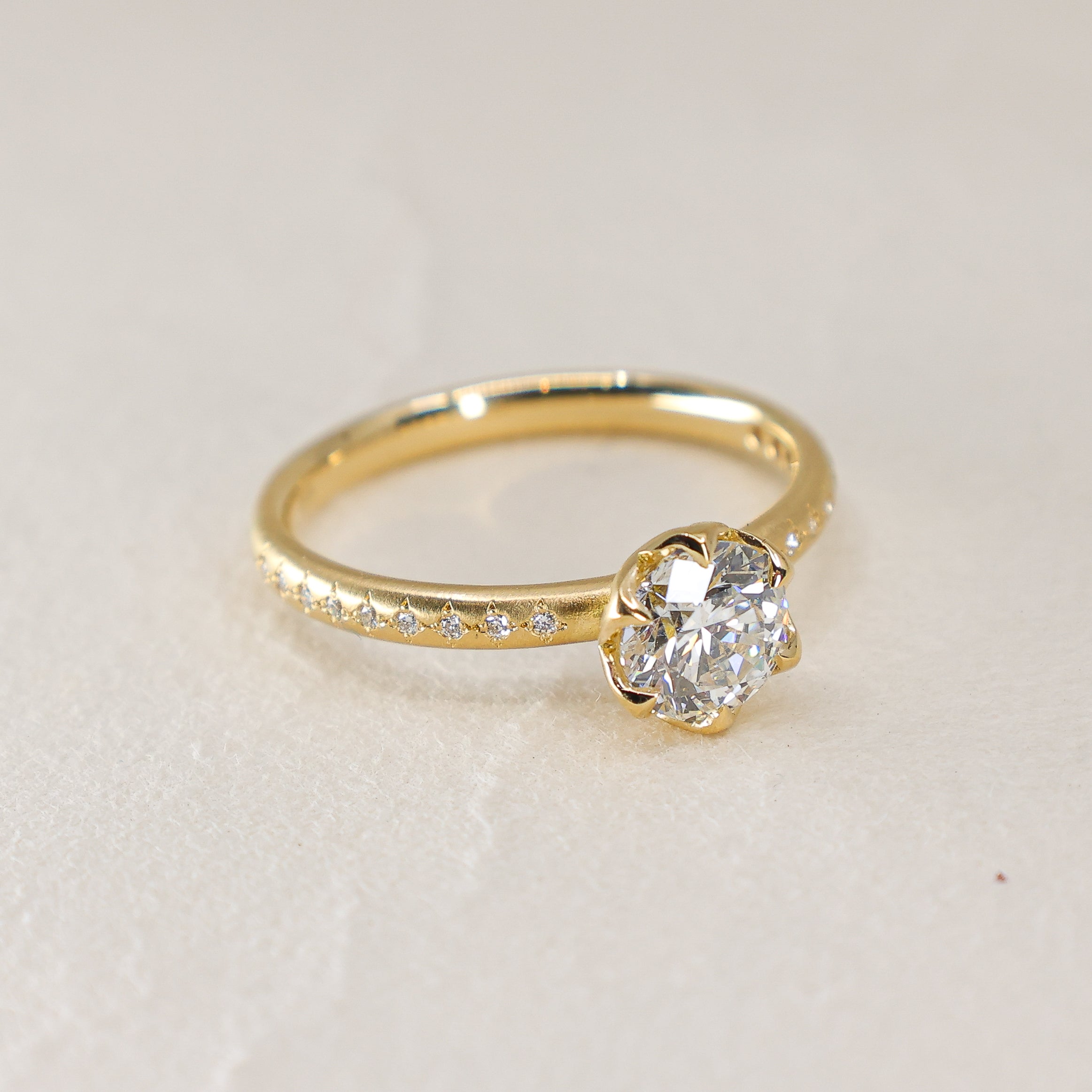 White and Yellow Gold Engagement Rings | Adel Chefridi White and Yellow Gold Engagement Rings | Adel Chefridi