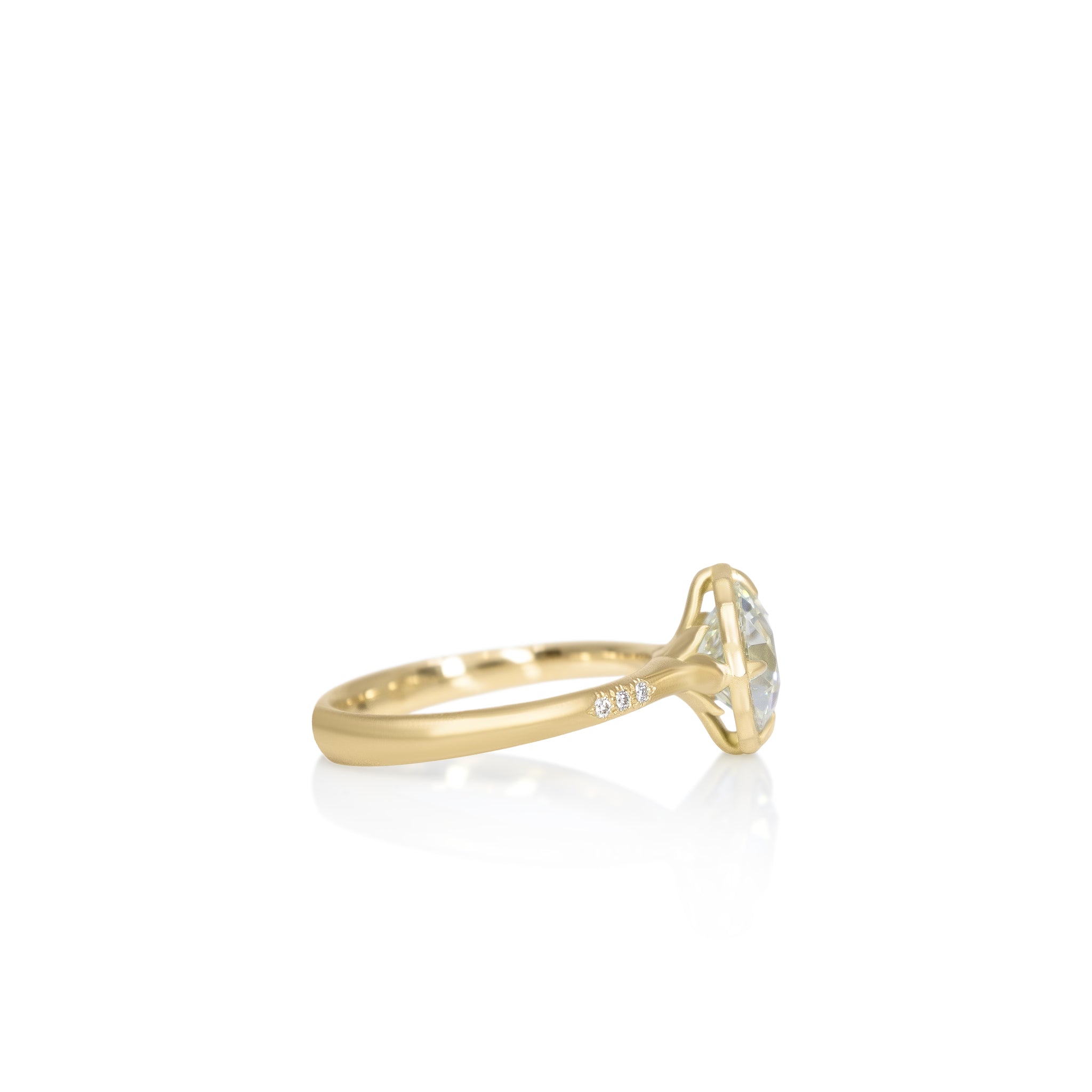 Old European Lotus Ring - 2.08ct