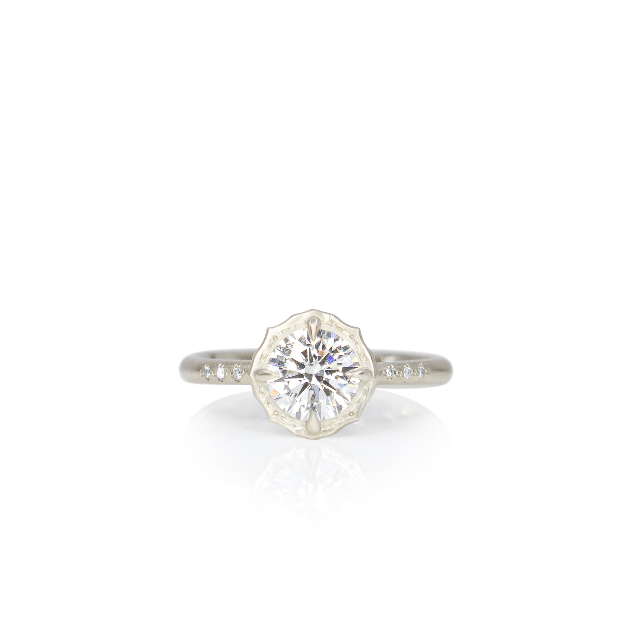 Round Lotus Ring - 1.00ct