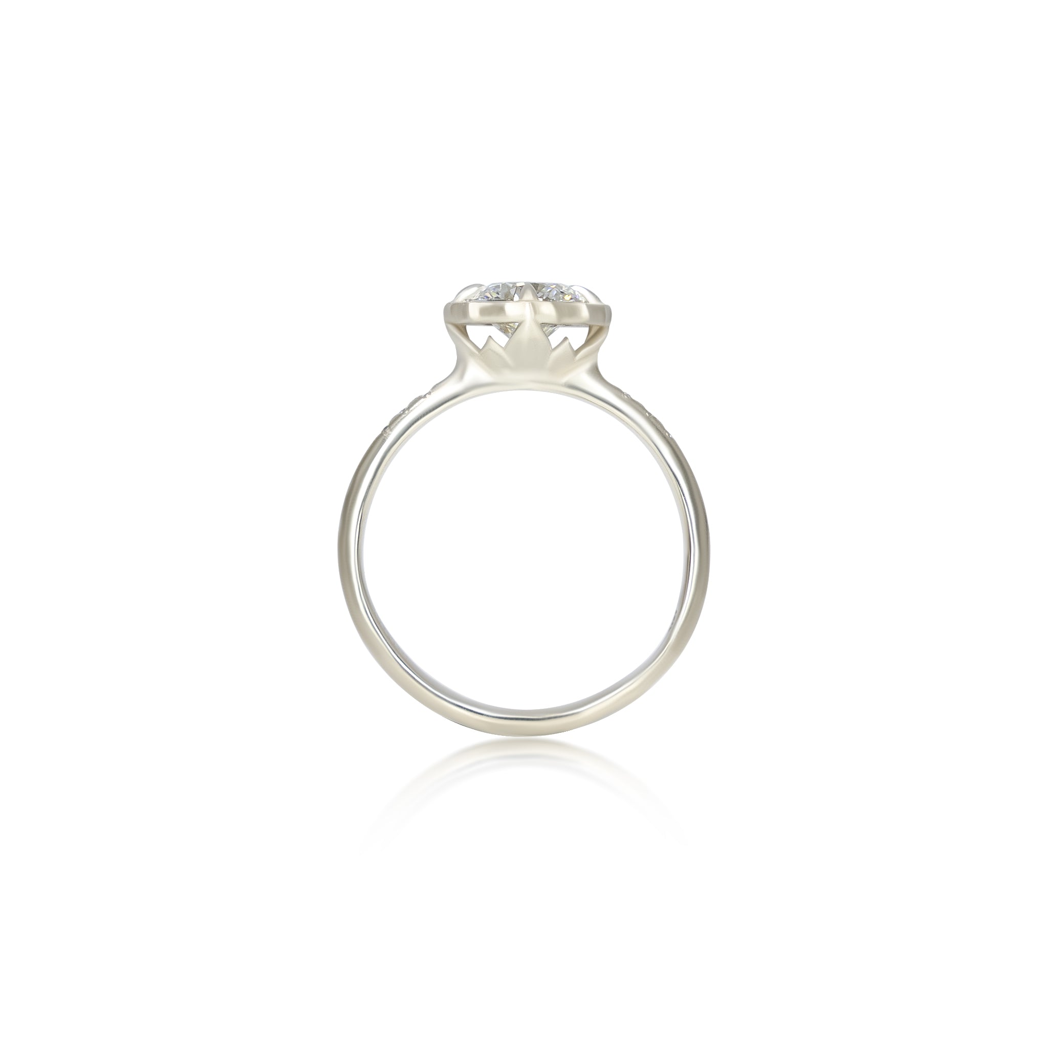 Round Lotus Ring - 1.00ct