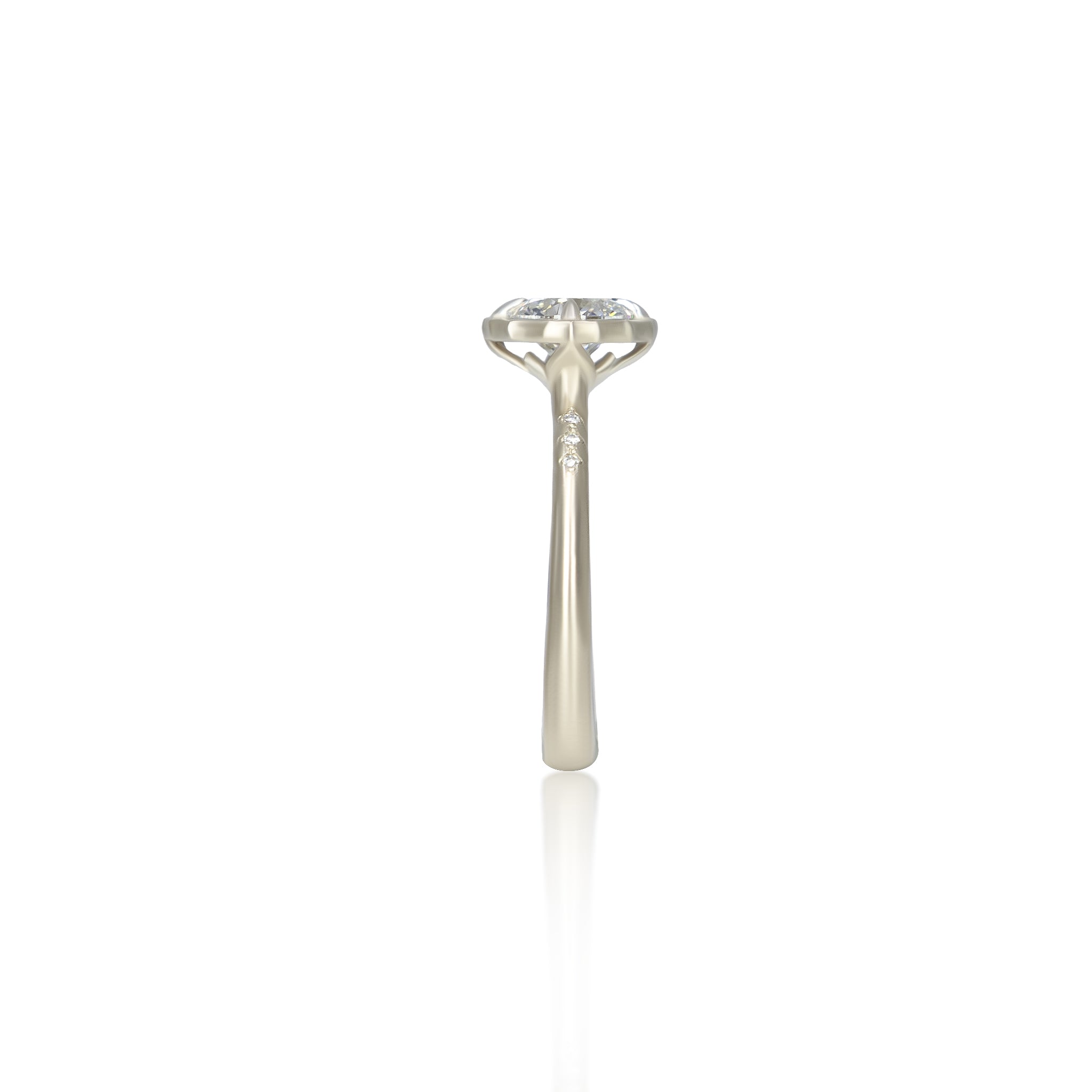 Round Lotus Ring - 1.00ct