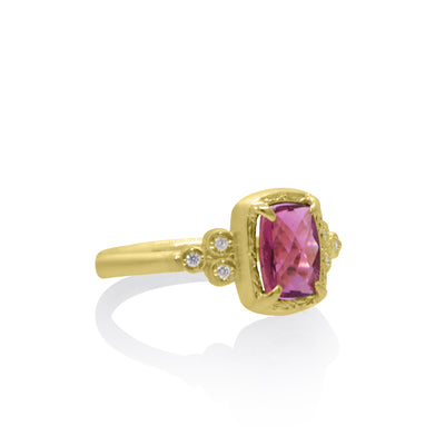 Grapefruit Tourmaline Ring