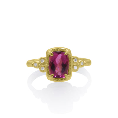 Grapefruit Tourmaline Ring