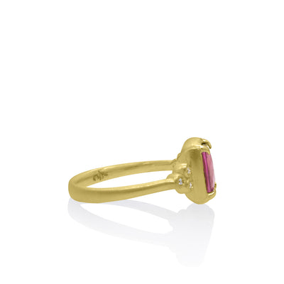 Grapefruit Tourmaline Ring