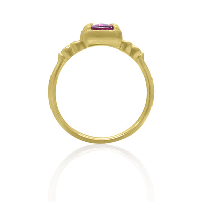 Grapefruit Tourmaline Ring