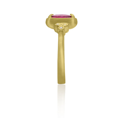Grapefruit Tourmaline Ring