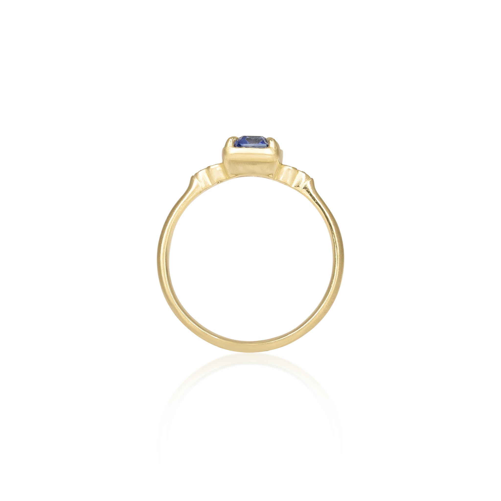 Step Cut Luna Sapphire Ring - 1.20ct