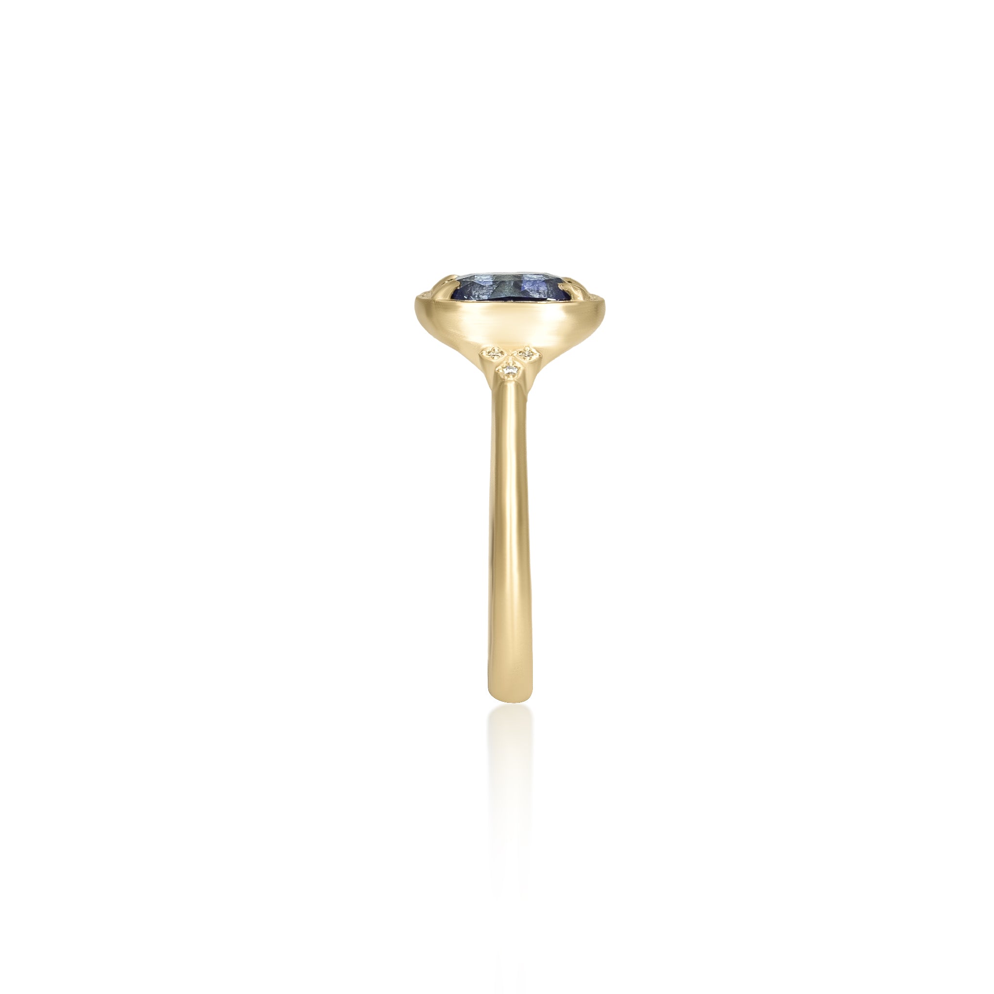 Cushion Sapphire Luna Ring - 2.56ct